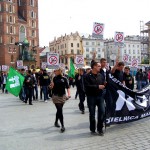 Kraków: Manifestacja NOP przeciwko dewiantom