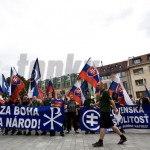 Bratysława: Manifestacja w obronie pomnika króla Świętopełka