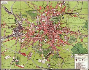 Lwów, plan miasta, 1923. Źródło: Wikipedia
