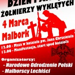 Manifestacja w hołdzie Żołnierzom Wyklętym w Malborku