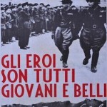 Plakaty wychwalające faszyzm na ulicach Rzymu