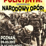 Poznań: Precz z państwem policyjnym! – zapowiedź manifestacji