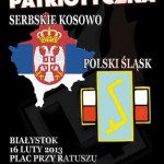 Białystok: Manifestacja „Serbskie Kosowo – polski Śląsk!”