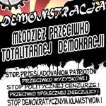Manifestacja “Młodzież przeciwko totalitarnej demokracji”