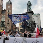 Kraków: Antyunijna manifestacja nacjonalistów