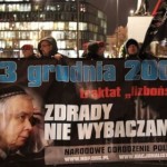 Nacjonaliści pod pomnikiem Kaczyńskiego: Śmierć zdrajcom!