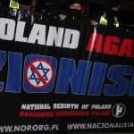 Polscy nacjonaliści pod ambasadą Izraela: Zniszczyć syjonizm!