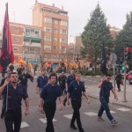 Narodowi syndykaliści w Madrycie: Chwała Błękitnej Dywizji!