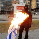 Fińscy NS: Spalona flaga Izraela – „Holocaust to kłamstwo”