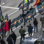 Hiszpańscy NR w Madrycie: Chwała Błękitnej Dywizji, chwała bohaterom Europy!